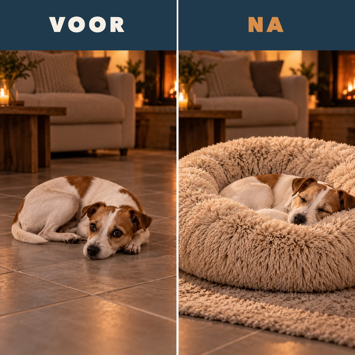 Voor en na: van de koude tegels naar de Wolkenmand